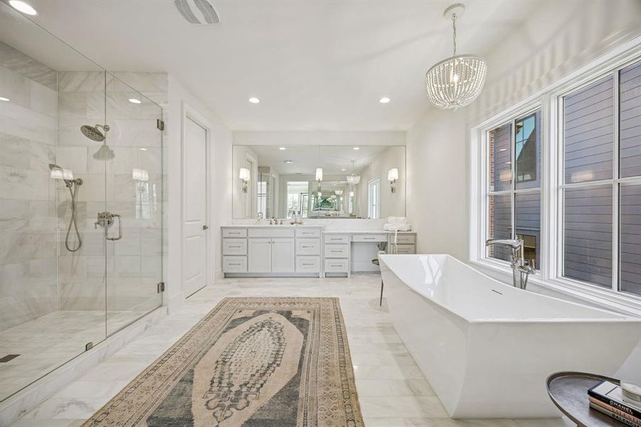 Furnished interior view inside a new home in , Dallas (Image 26).