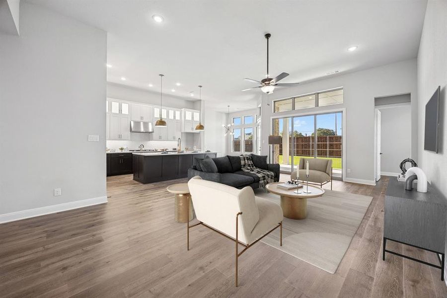 Furnished interior view inside a new home in Northshore at Lakewood Village - Garden Series, Lakewood Village (Image 6).