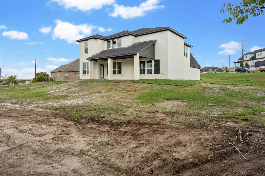 View of back of house