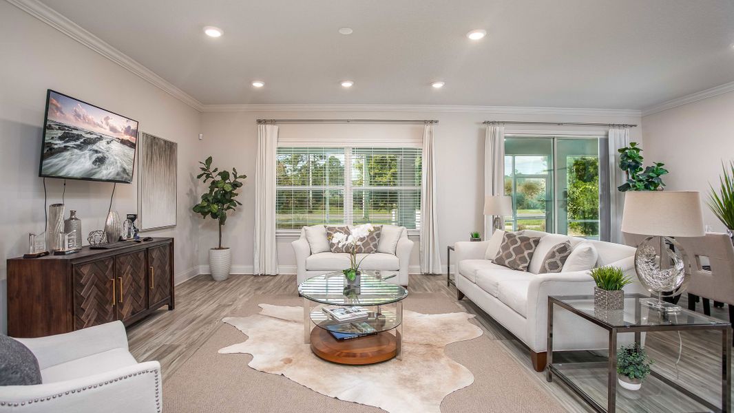 Furnished interior view inside a new home in Sugarmill Woods, Homosassa (Image 35).