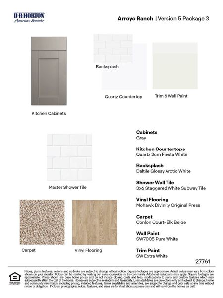 Sample of building materials used in homes in Arroyo Ranch, Seguin (Image 22).