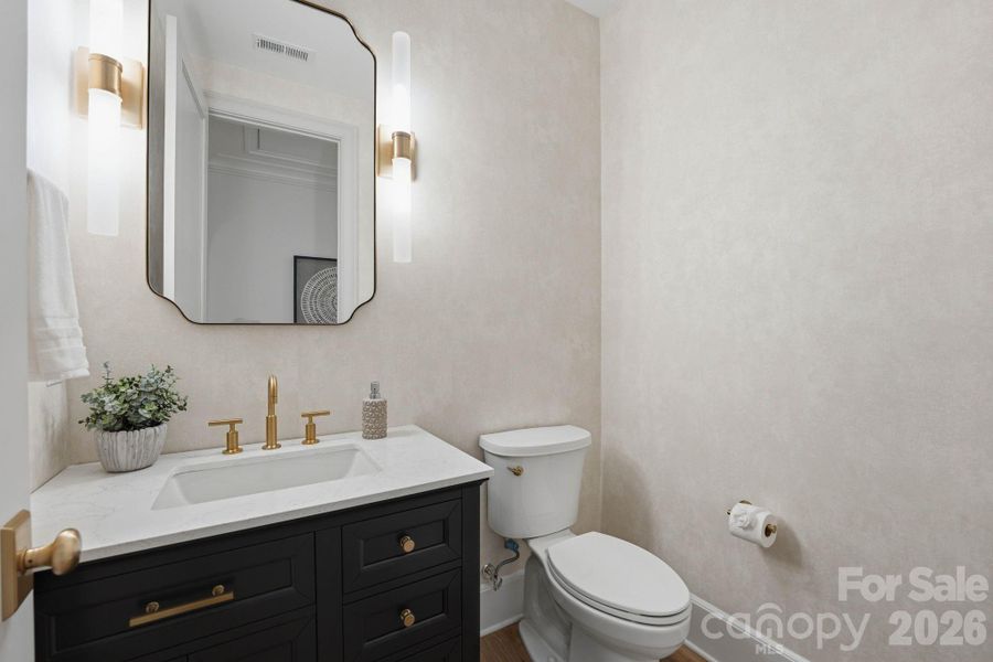 Half Bath on Upper Level