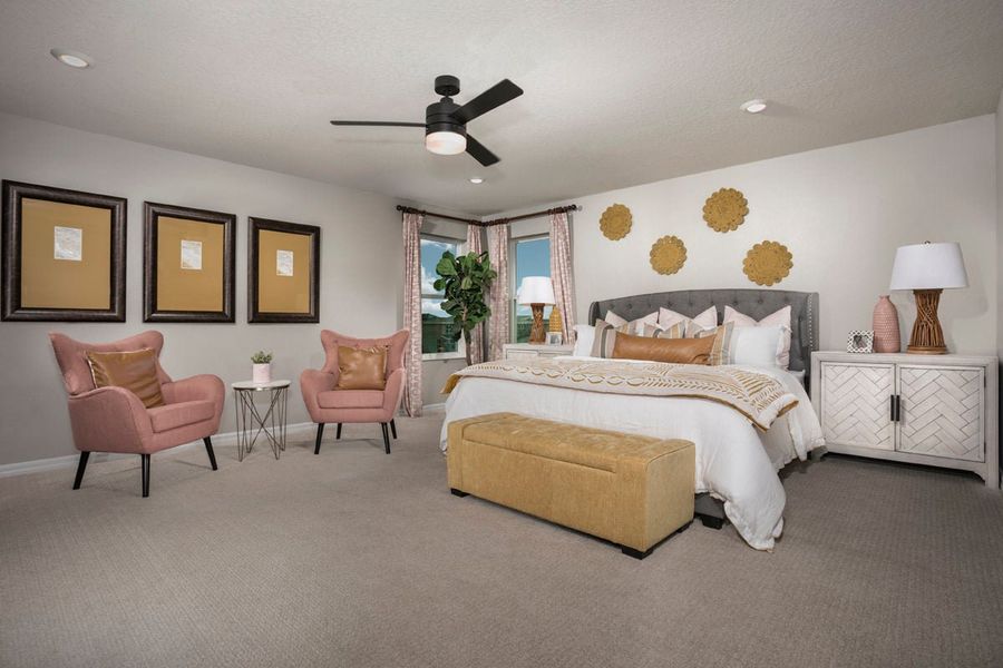 Representative furnished interior of a home built from the 2566 by KB Home in Cameron Preserve, Sanford (Image 8). Representative furnished interior of a home built from the 2566 by KB Home in Cameron Preserve, Sanford (Image 8).