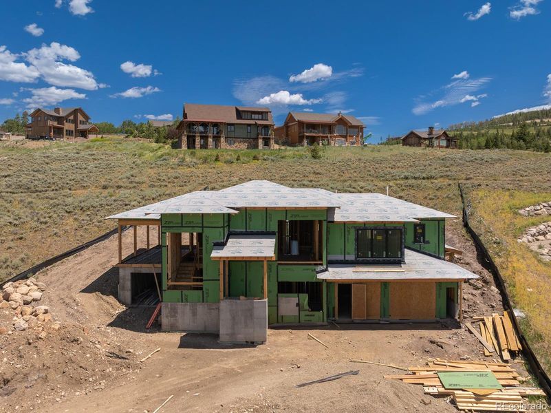 Front exterior of a new home in , Granby, CO, highlighting curb appeal (Image 5). Front exterior of a new home in , Granby, CO, highlighting curb appeal (Image 5).