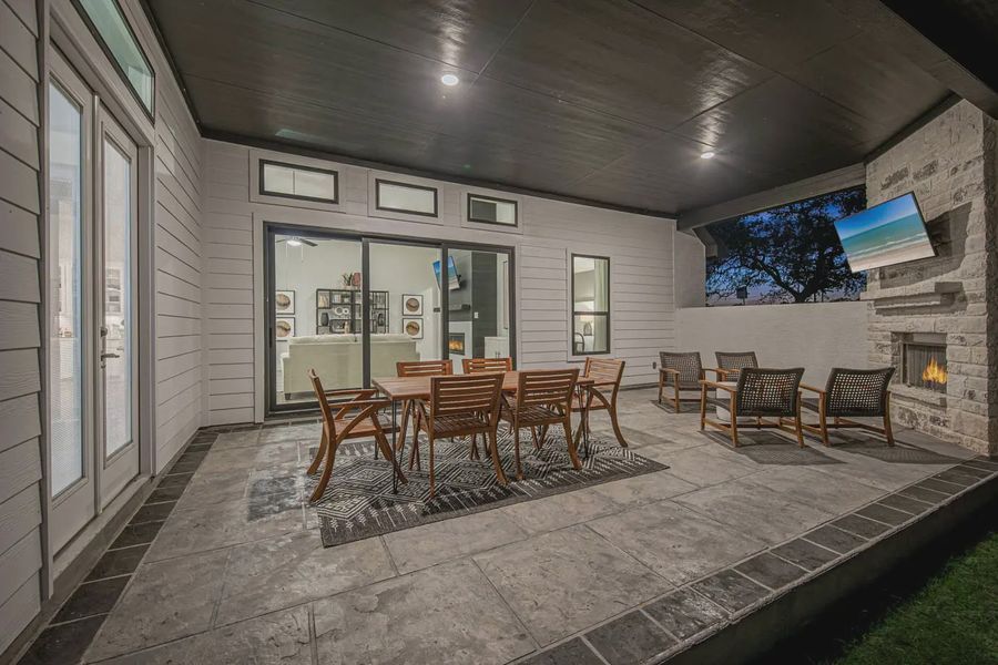 Representative exterior details of a home built from the Bethany by Chesmar Homes in Heimer Estates at Garden Ridge, Fulshear (Image 3).