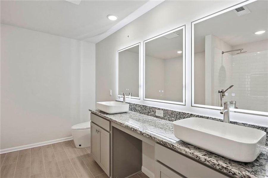 Furnished interior view inside a new home in The Enclave Townhomes, Hampton (Image 8).