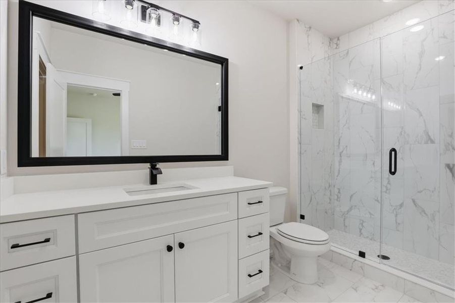 Furnished interior view inside a new home in , Monroe (Image 8).