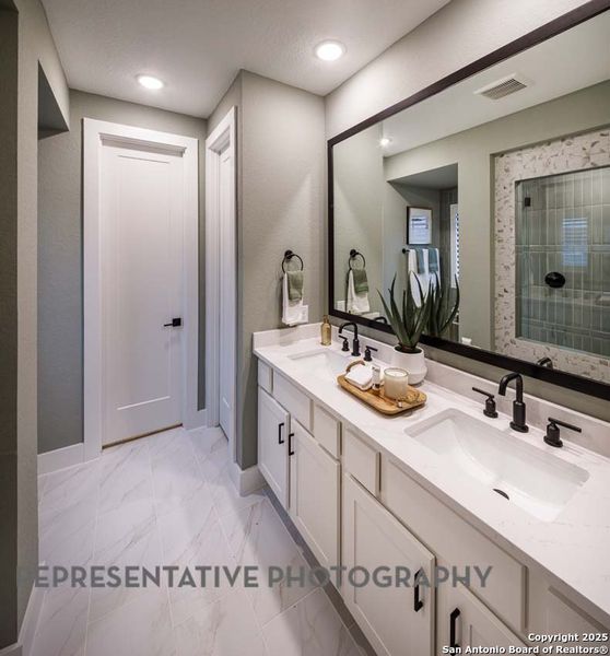 Furnished interior view inside a new home in , Castroville (Image 27).