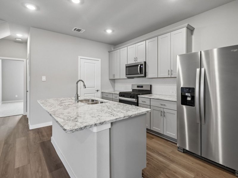 Furnished interior view inside a new home in Cibolo Hills West - Spring Series, Fort Worth (Image 7).