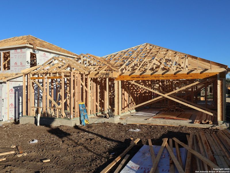 In-progress construction of a new home in Agave, San Antonio, TX (Image 23).