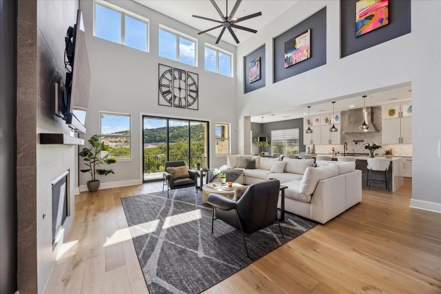 High Ceilings and windows provide ample lighting