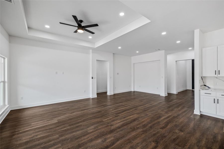 Dining and living area