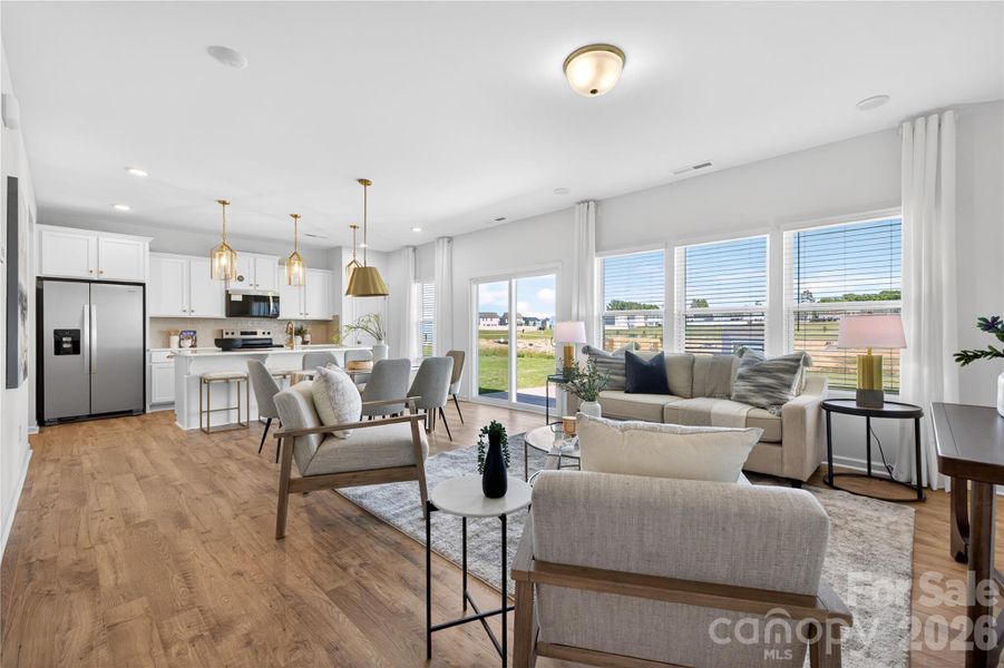 Furnished interior view inside a new home in Morgan Hills, Albemarle (Image 9).