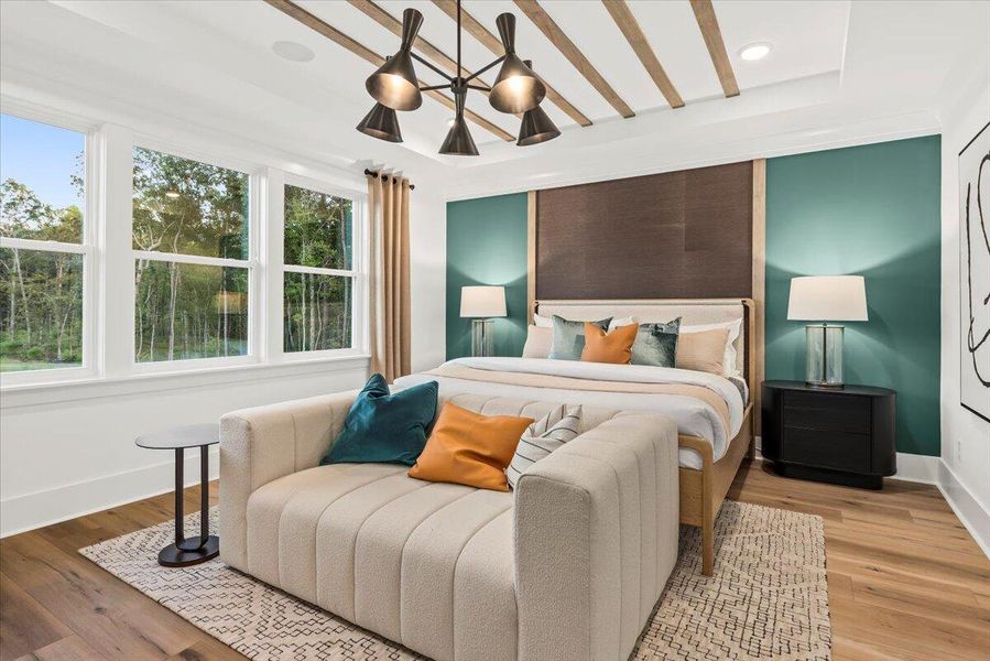 Furnished interior view inside a new home in Park's Edge at Carolina Bay, Charleston (Image 7).