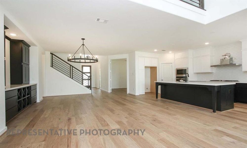 Furnished interior view inside a new home in Star Trail, Prosper (Image 11).