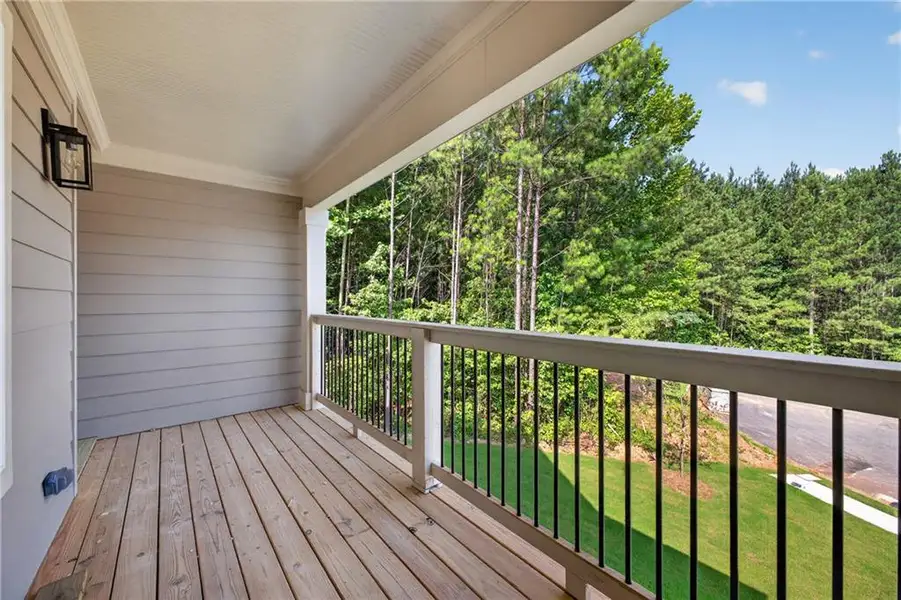 Exterior details and patio area of a home in , Atlanta (Image 3). Exterior details and patio area of a home in , Atlanta (Image 3).