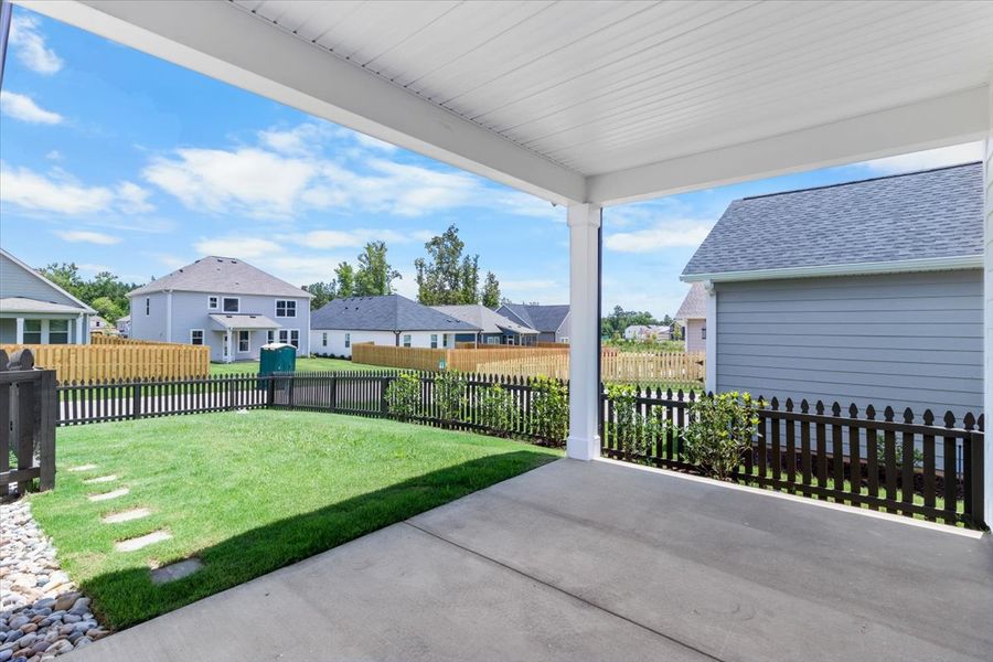 Exterior details and patio area of a home in Tillery Park, Grovetown (Image 3).