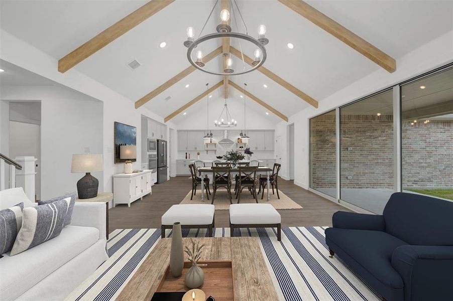 Furnished interior view inside a new home in Timberbrook, Justin (Image 9).