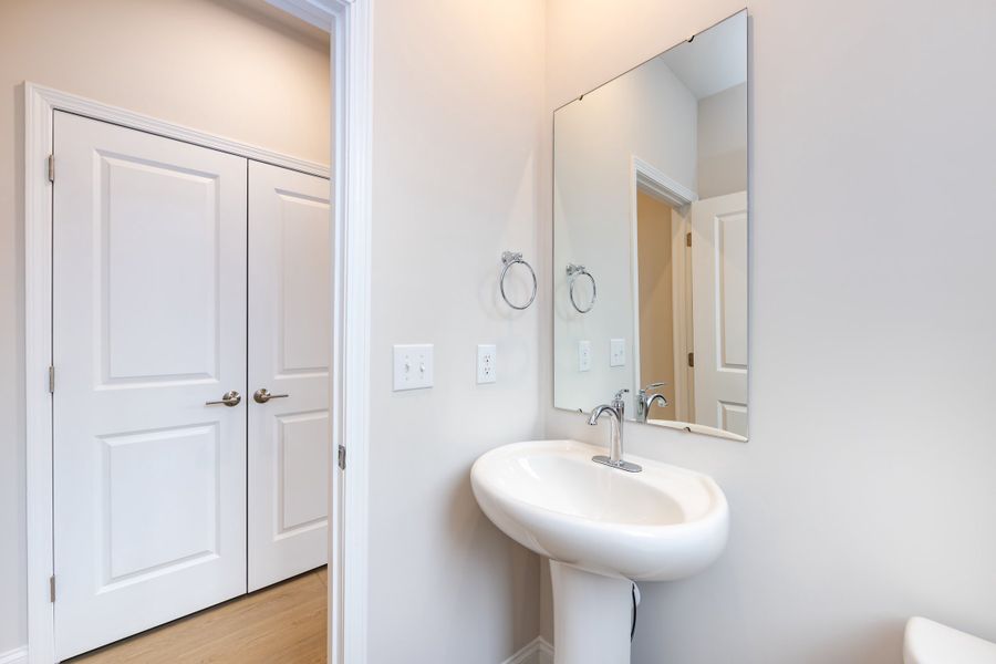 Furnished interior view inside a new home in Archer Row, Charlotte (Image 15). Furnished interior view inside a new home in Archer Row, Charlotte (Image 15).