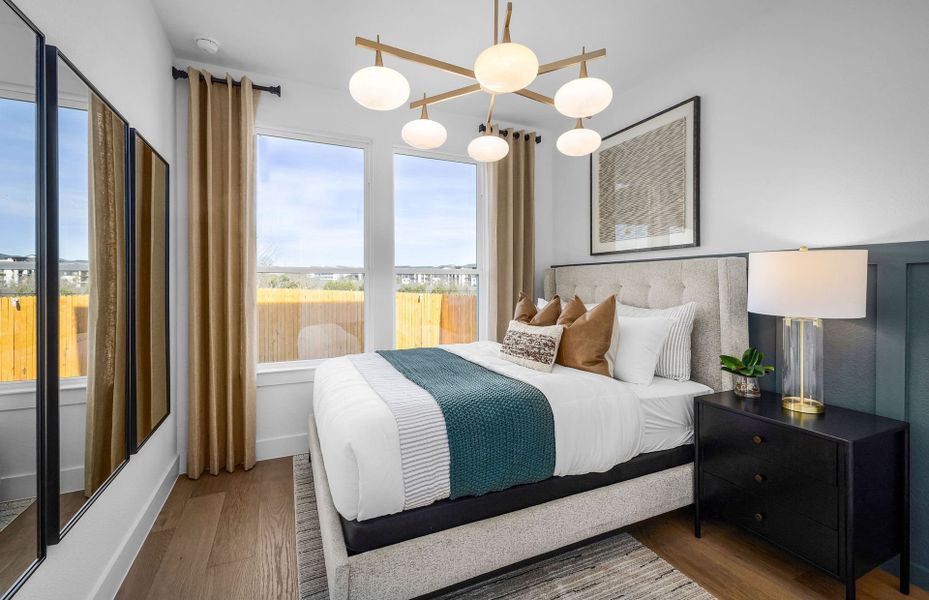 Representative furnished interior of a home built from the Maroon by Pulte Homes in Cameron Place, Austin (Image 9).