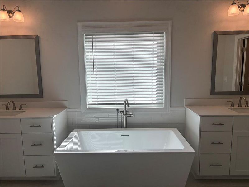 Furnished interior view inside a new home in Brackley Single Family, Cumming (Image 14).