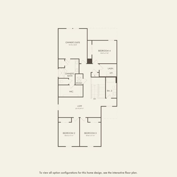 2D floor plan layout for the Talon by Pulte Homes in Hawthorne Ranch, Lakeland, FL (Image 4).