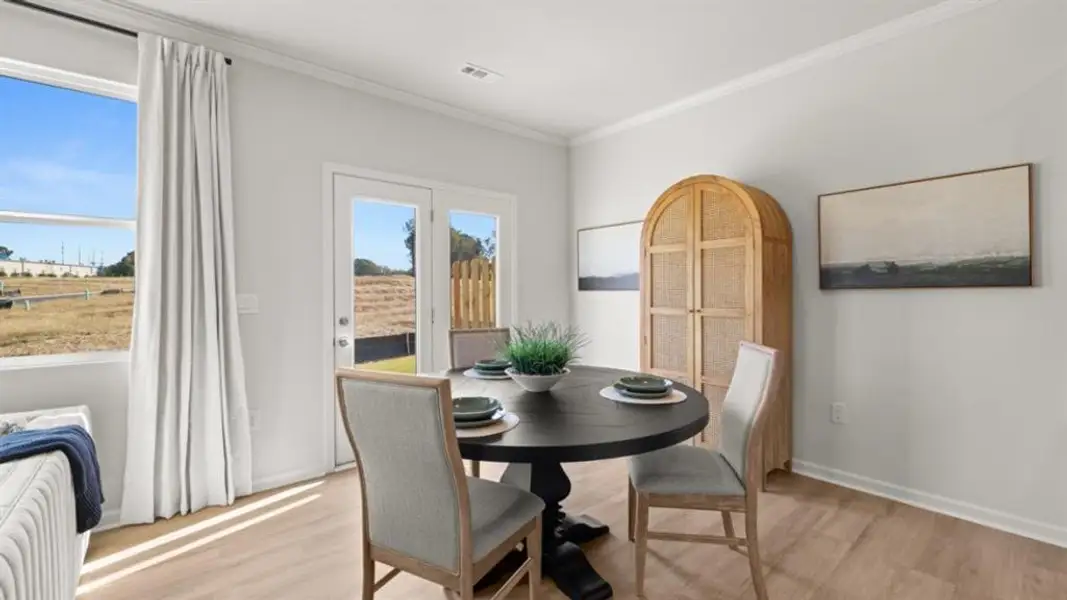 Furnished interior view inside a new home in Oconee Overlook Townhomes, Gainesville (Image 5).