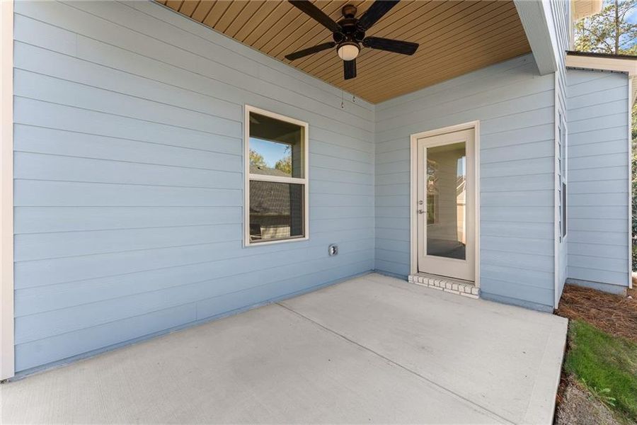 Exterior details and patio area of a home in Magnolia Villas, Cornelia (Image 3).
