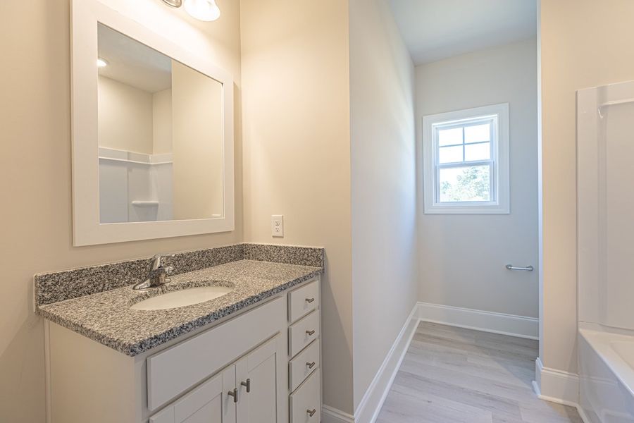 Representative furnished interior of a home built from the Habersham II by Great Southern Homes in Old Charleston Acres, Pelion (Image 13).