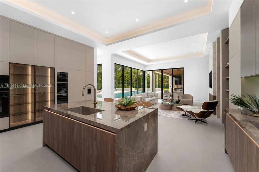 Furnished interior view inside a new home in , Miami (Image 17).