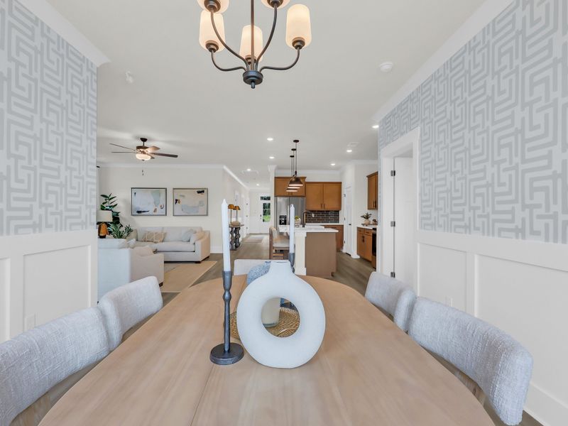 Representative furnished interior of a home built from the Courtland II by Great Southern Homes in Westwood Reserve, Conway (Image 33).