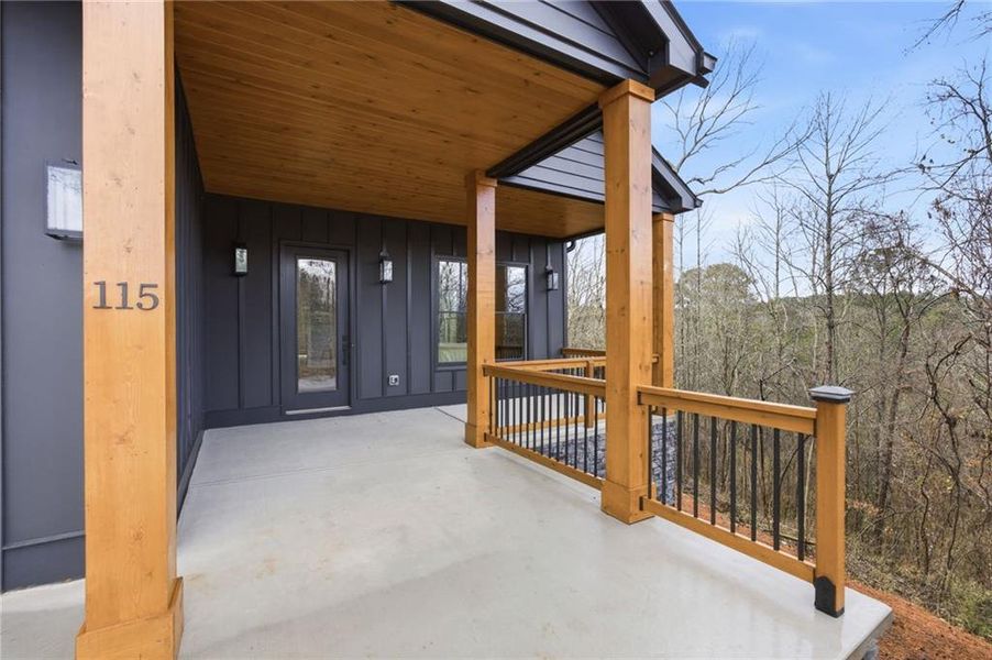 Exterior details and patio area of a home in , Canton (Image 3).