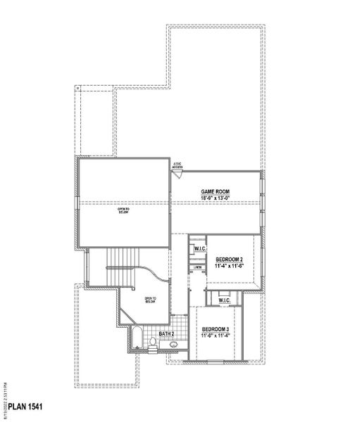 Plan 1541 2nd Floor Plan 1541 2nd Floor