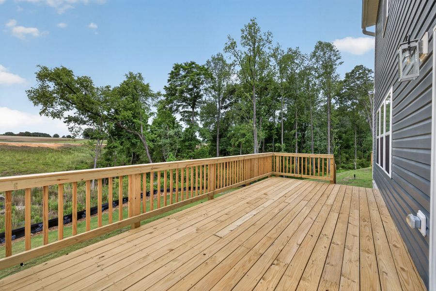 Exterior details and patio area of a home in White Oak Creek Crossing, Angier (Image 4).