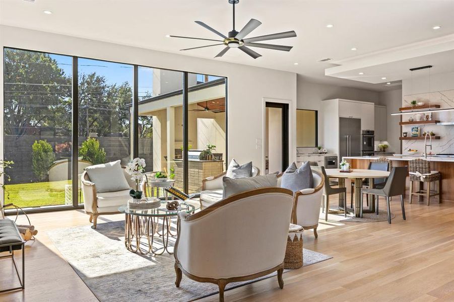 Furnished interior view inside a new home in , Dallas (Image 9). Furnished interior view inside a new home in , Dallas (Image 9).