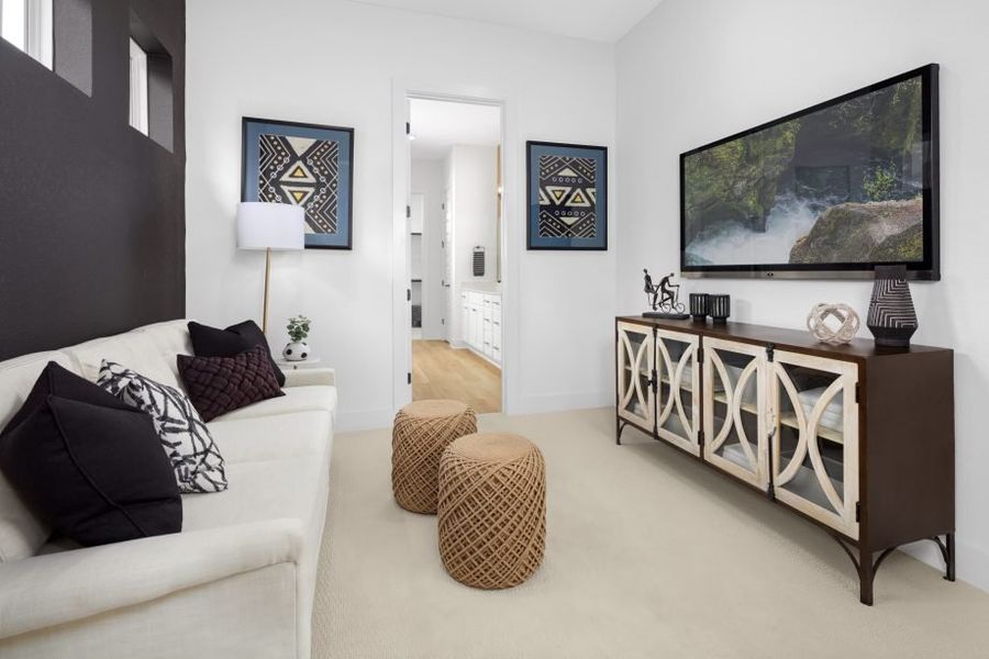 Representative furnished interior of a home built from the Catalina by Pacesetter Homes in Easton Park, Austin (Image 23). Representative furnished interior of a home built from the Catalina by Pacesetter Homes in Easton Park, Austin (Image 23).