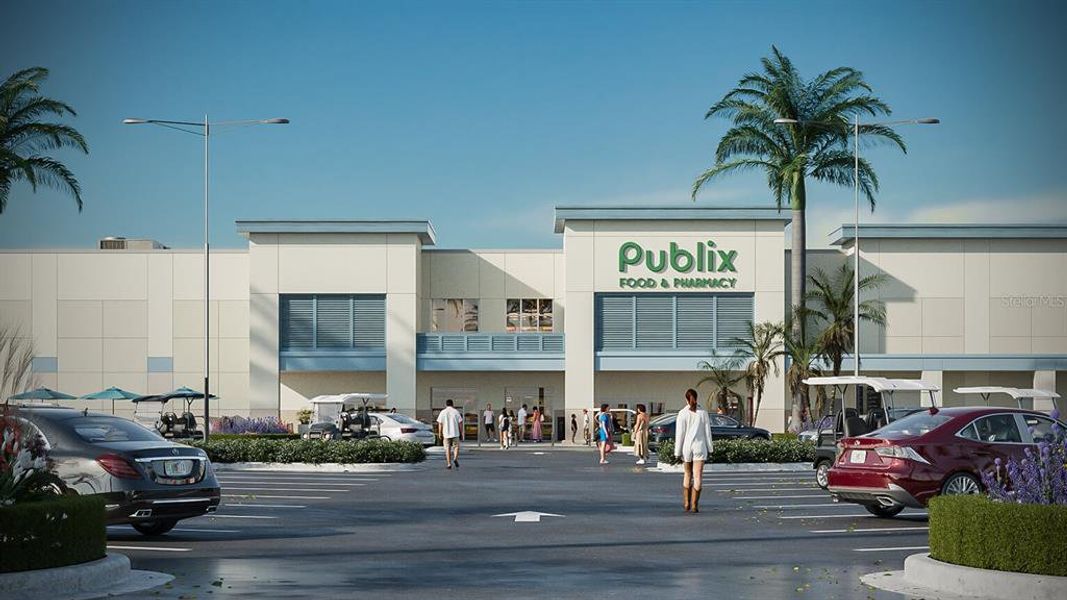 Front exterior of a new home in SeaFlower – Bungalow Homes, Bradenton, FL, highlighting curb appeal (Image 1).