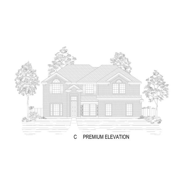 Representative rendering of the exterior for the Coventry 2FS by First Texas Homes (Image 7).