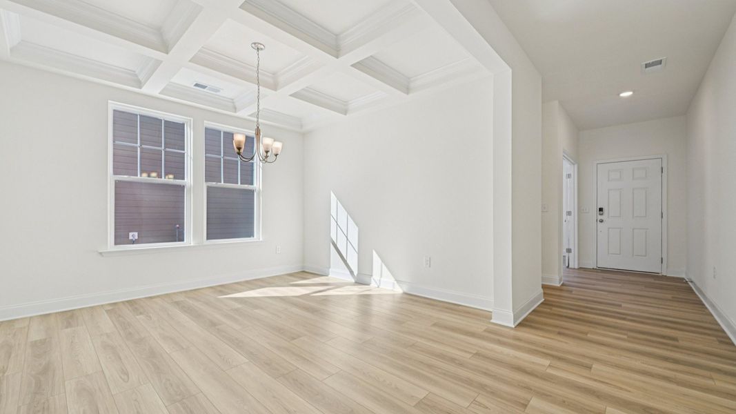 Representative furnished interior of a home built from the Wagener by DRB Homes in Station Pointe, Angier (Image 11).