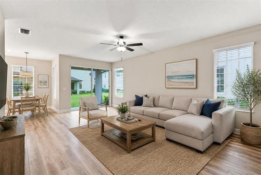 Furnished interior view inside a new home in Reunion Village, Kissimmee (Image 14).