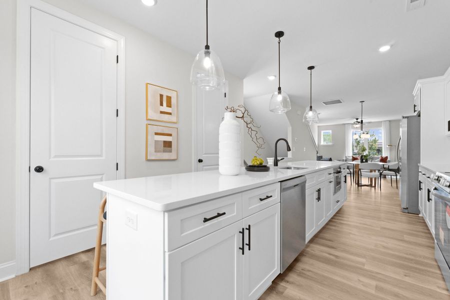 Furnished interior view inside a new home in Hartford Townhomes, Charlotte (Image 34).