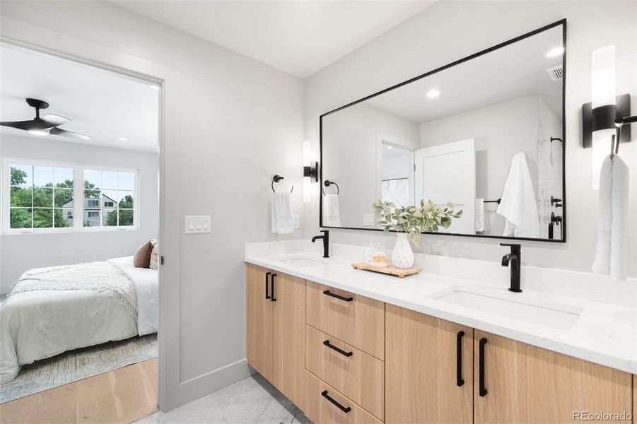 Furnished interior view inside a new home in , Denver (Image 19).