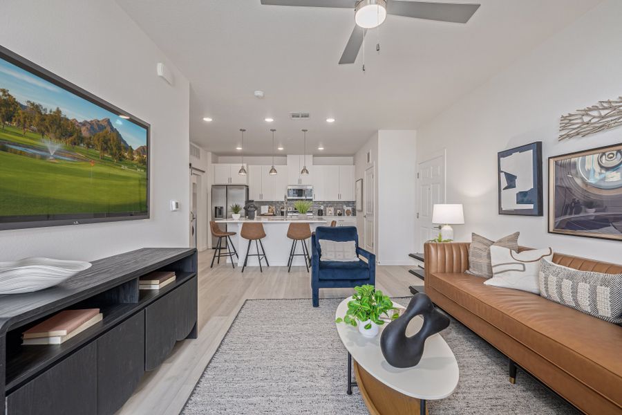 Furnished interior view inside a new home in The Residences at Victory Ridge, Colorado Springs (Image 14).