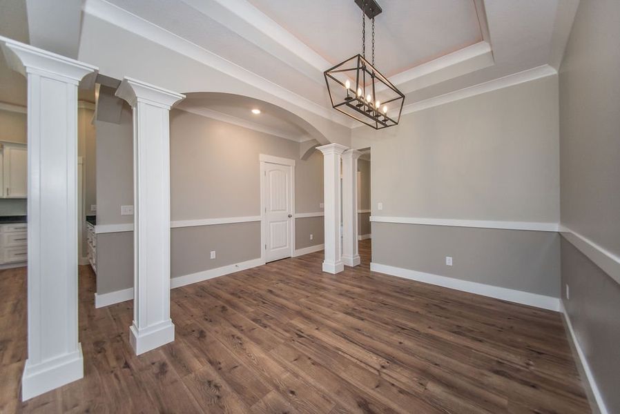 Representative unfurnished interior of a home built from the Beaumont Elite by Enchanted Homes in Pointe Summit, Slater-Marietta (Image 33).