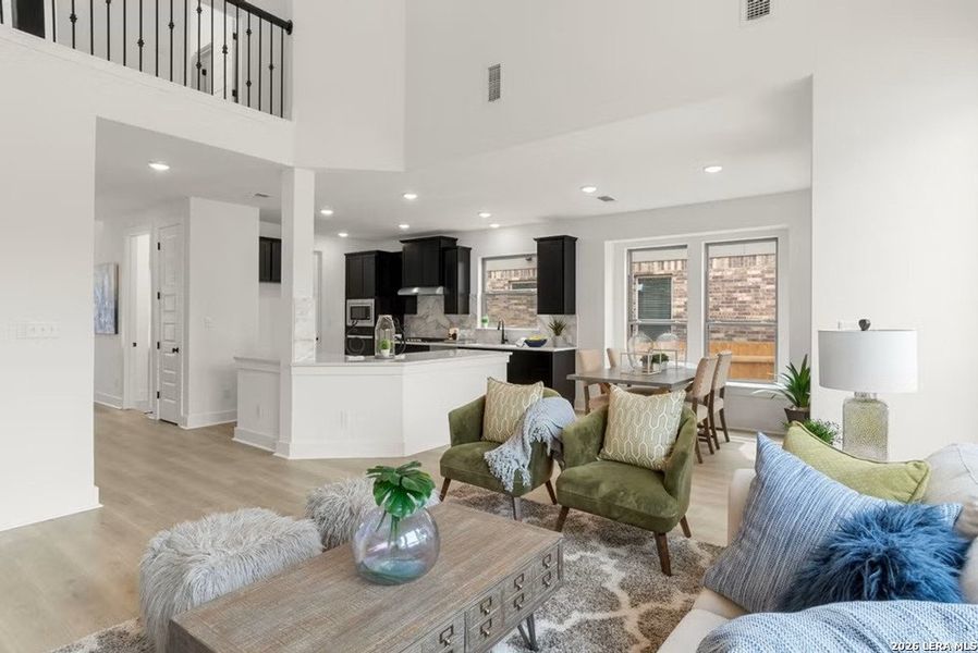 Furnished interior view inside a new home in The Parklands, Schertz (Image 9).
