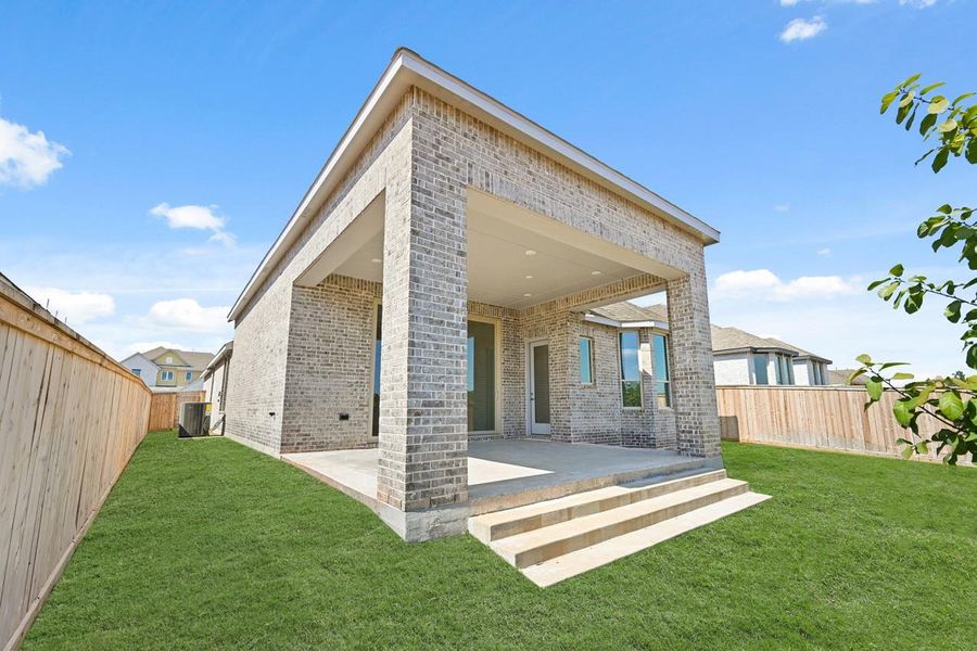 Exterior details and patio area of a home in Kresston: 55ft. lots, Magnolia (Image 24). Exterior details and patio area of a home in Kresston: 55ft. lots, Magnolia (Image 24).