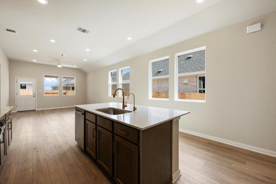 Furnished interior view inside a new home in La Cima, San Marcos (Image 18).