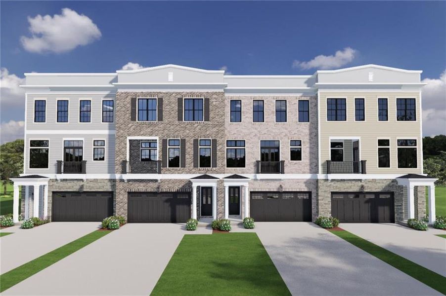 Front exterior of a home in the Wills Overlook community, located in Alpharetta, GA (Image 2).