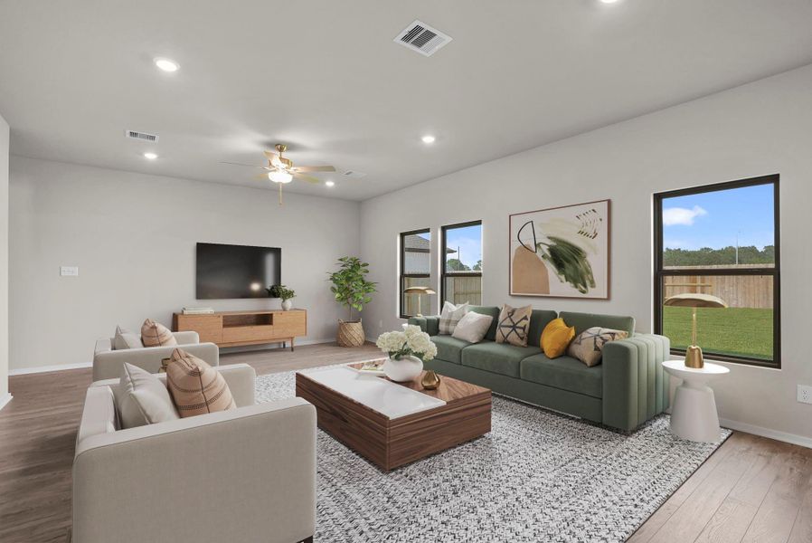 Furnished interior view inside a new home in Arabella on the Prairie, Richmond (Image 9).