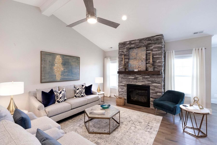 Representative furnished interior of a home built from the Carver by Caviness & Cates Communities in Maggie Way, Wendell (Image 101).